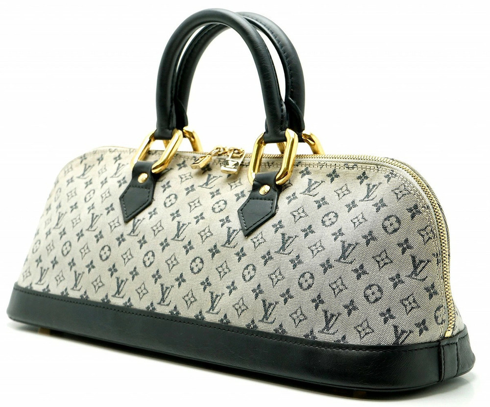 Louis Vuitton Bag Monogram Alma Handbag Long Tote Blue